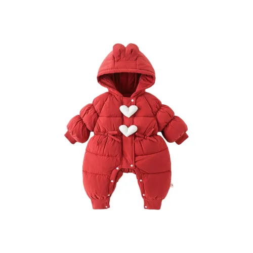 XiaoJinBu Красный Малыш Комбинезоны Ползунки