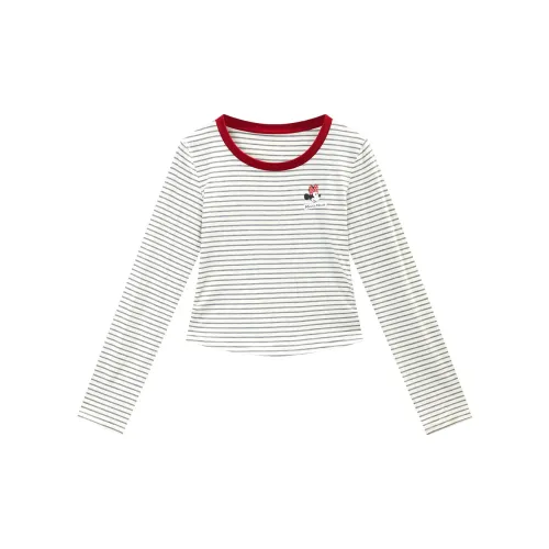 GUKOO x Disney Минни Undershirt Женские Вишнево-красный