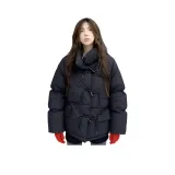 Черный хлопковый пуховик