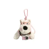 Бело-розовый свитер, розовая фототехника, вестерний хайленд