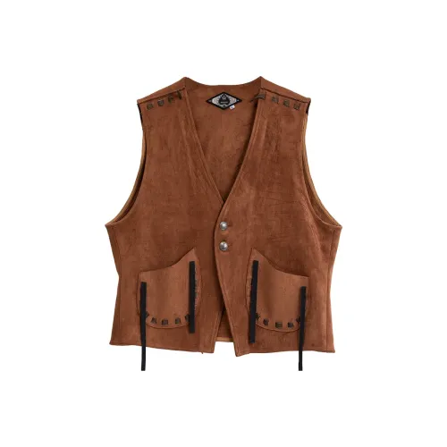 SOARIN YUPPIE Коричневый Апельсин Мужские Жилеты
