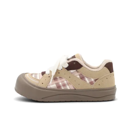 B10CROWN Низкие кроссовки для скейтбординга женские бежево-коричневые