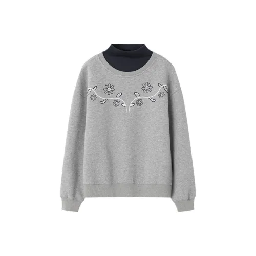 XWI Серый и Темно-Синий Свитшоты для Женщин