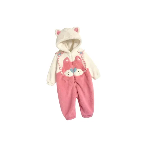 MUQINGQING Розовый Cool Cat С капюшоном Комбинезон Унисекс Пижамные комплекты