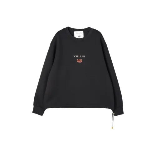 CULLNI x DAKS LONDON Fw25 Шнур Логотип Вышивка Пуловер Свитшот Унисекс