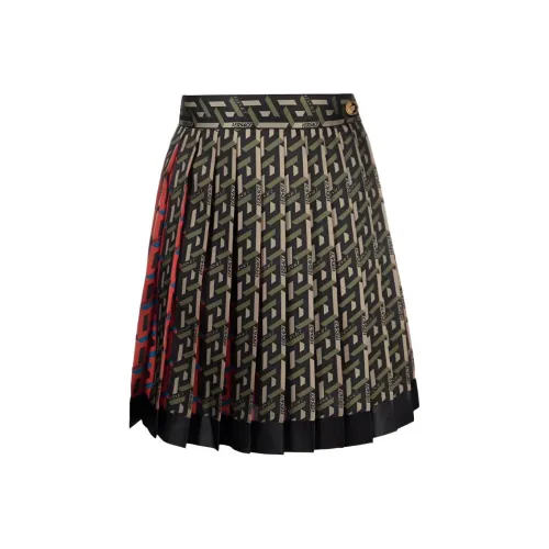 VERSACE Черные Женские Повседневные Короткие Юбки