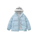 Далекий Небесный Лазурь [Воротник-стойка, Городской, Минималистичный]