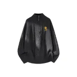 Чёрный (Жёлтая вышивка War Лошадь)