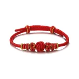 Ручной браслет "Персиковый цветок - Хорошая удача впереди"