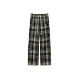 Чёрный клетка [утолщённый и с флисовой подкладкой улучшенный]