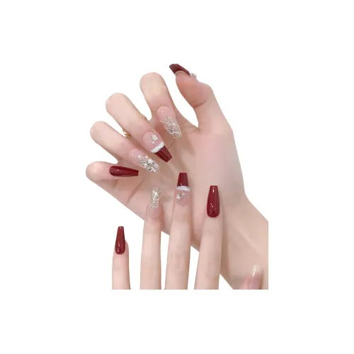 XNTX Ногтевой патч False Nail Короткий LADDER Яркие ЦВЕТА Румяна Стойкий Coquette