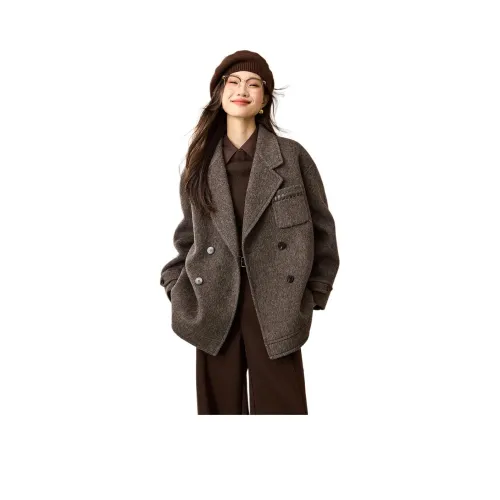 MOHANYIMEI Кофе Женское Пальто
