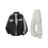 Чёрные + Светло-серые штаны