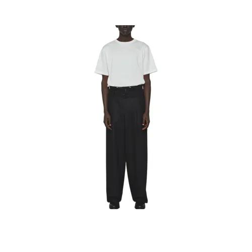 THE RERACS Fw25 RERACS RUM SHETLAND Фланель Belted Parade Брюки Повседневные брюки Мужской