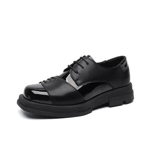 MADALLO Британские универсальные кожаные туфли с квадратным носом для бизнеса мужские повседневные броги черные мужские