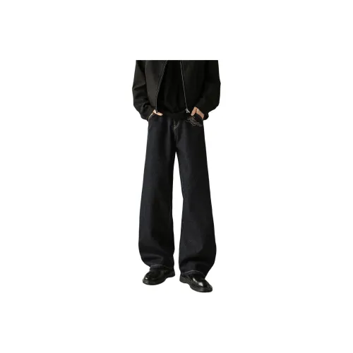 ZENGZHI Темно-синий 5001 Унисекс Джинсы