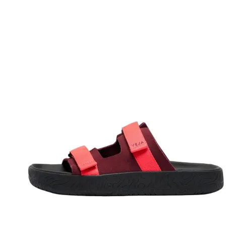 VEJA Шлепанцы Унисекс Черный Красный
