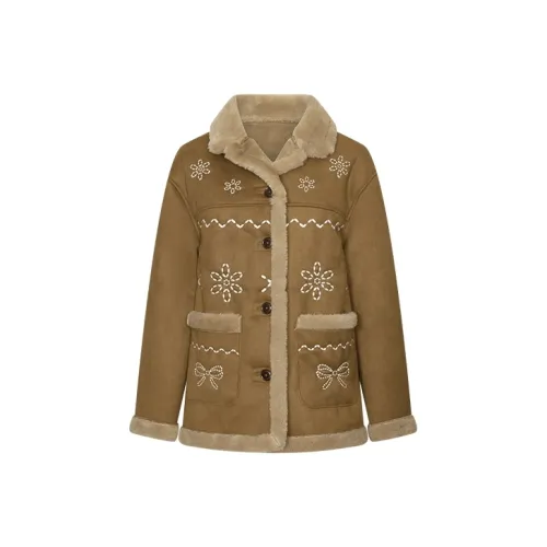 URBAN REVIVO Коричневый Женский Куртки