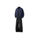 Темно-синяя куртка + черные брюки [дизайн логотипа бренда]