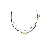 Ожерелье с бусинами "Тигровый глаз" + Многоцветная нить для бусин