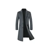 Серый хлопковый пуховик