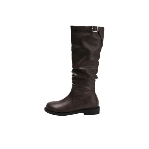 LANMOU Высокие сапоги на щиколотку коричневые женские