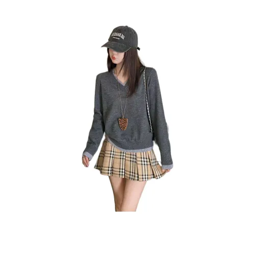 XIANGTIANE Серый Женский Трикотаж