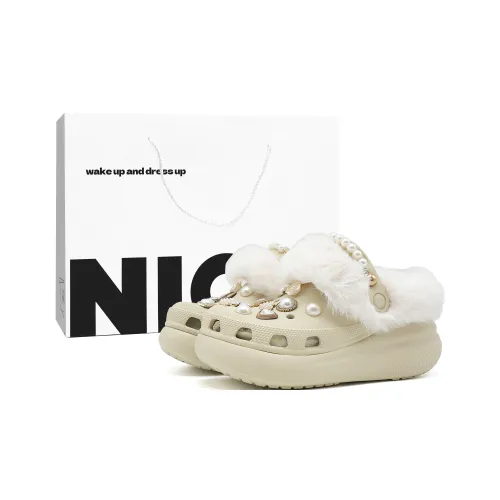 Crocs Classic Clog Sabo Унисекс Костяной Белый