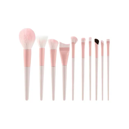 DAILUNSHA Розовый 10 шт Набор кистей для макияжа с мягкой щетиной
