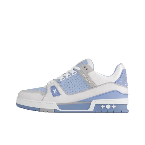LOUIS VUITTON Тренер Low Топ Скейтборд Кроссовки Мужские Синие