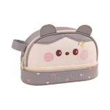 Большая емкость, вышивка, серый котенок