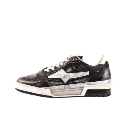 AirStep Boris Low Топ Кроссовки для скейтбординга Мужской Черный Белый