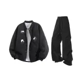 Чёрный + Чёрный Брюки