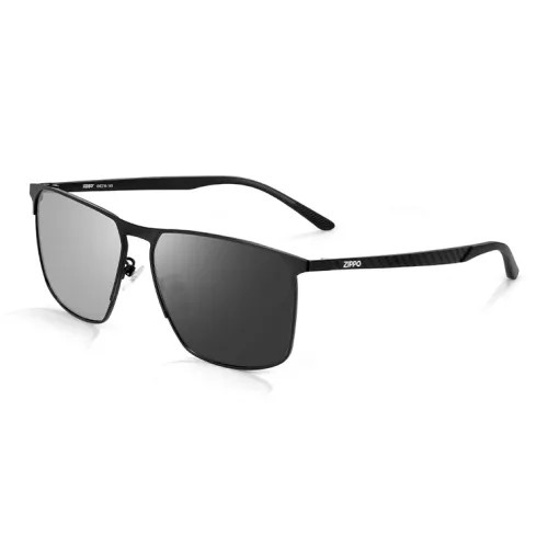 ZIPPO Углеродное волокно Нерегулярная форма Солнцезащитные очки Мужской Классический черный