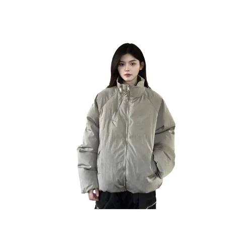 GUHUO Серый Унисекс Пуховики