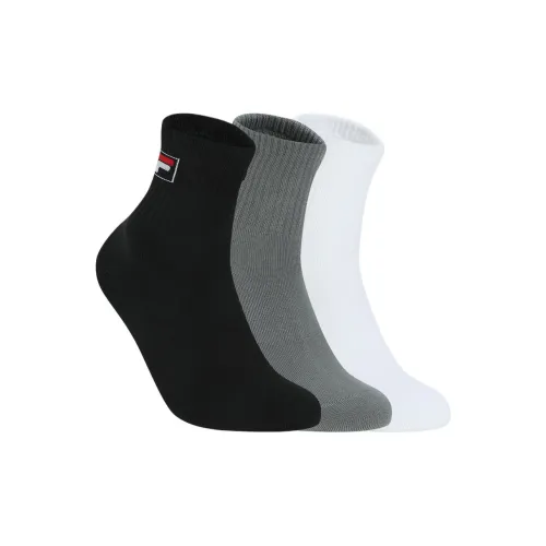 FILA Белый MID Высота посадки Носочные чехлы Набор Мужской 3 шт Комбинация Цвет