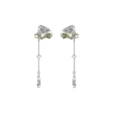 Перо, наушники, золотые, 1 пара [нижняя заколка-на]