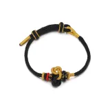 Успех на экзаменах Wenchang Узел Браслет-шнурок - Темный индиго Черный