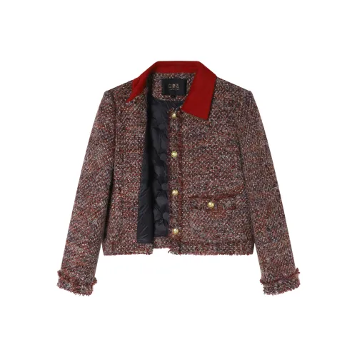 LOUISY AO Смешанный Цветок Красный + Смешанный Цветок Красный Женские Комплекты с Юбкой