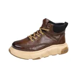 Коричневый с флисовой подкладкой