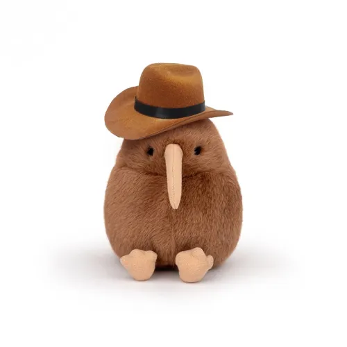 WANTONGLE Западный Cowboy Киви Стильный Боковая сторона Подглядывающая Киви Птица Плюшевый Брелок 12 см Длина Тела