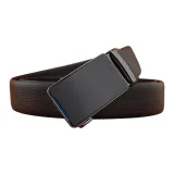 Черная кожа с черной застежкой