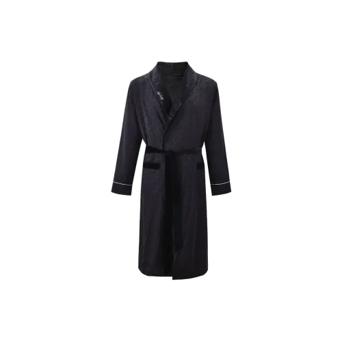 MY BODY Мужской банный халат черного цвета