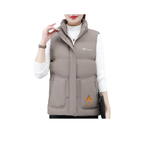 MOUSIDEYOUHUO Воротник-стойка Хлопковый жилет Женский