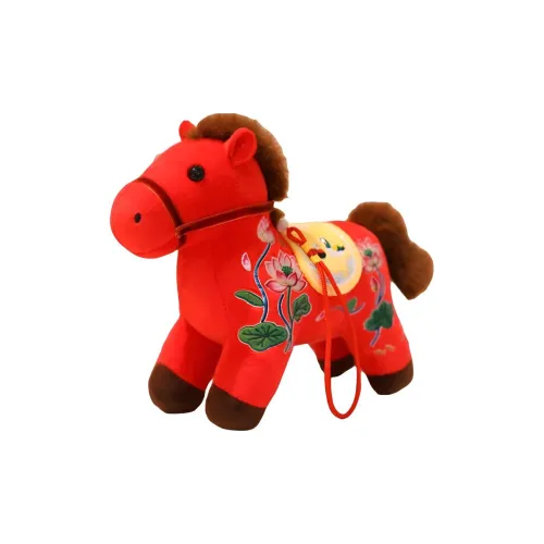 FKOFR Летающий дракон и танцующий феникс Лошадь Плюшевый Брелок 12 см 22 см Длина Тела