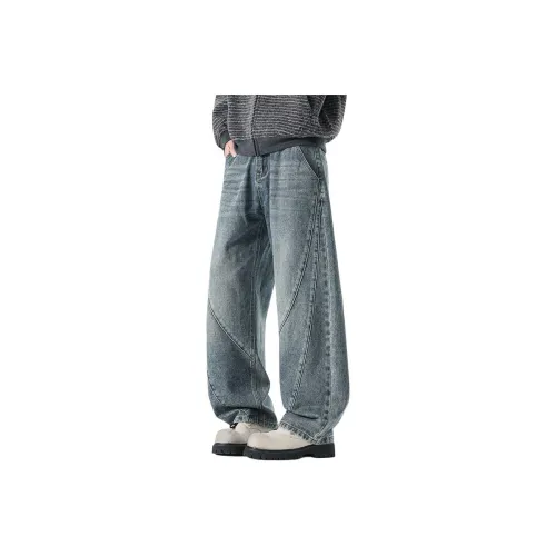 NRXX Винтажные синие унисекс джинсы