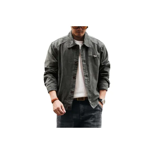 GELANLU Армейский зеленый Унисекс Куртки