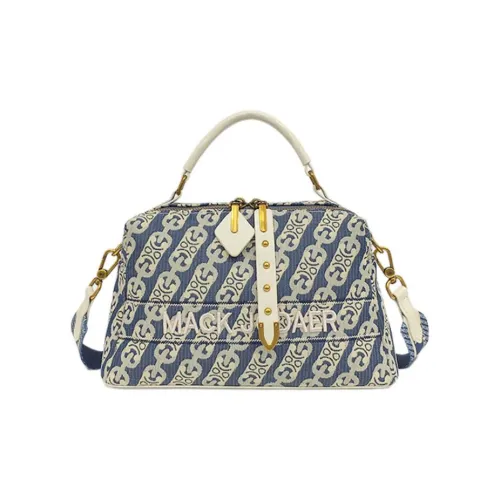 MACK JODAER Синтетическая кожа Одно плечо Сумка Женская Экрю Синий