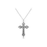 Барочный крест, ожерелье, серебряное