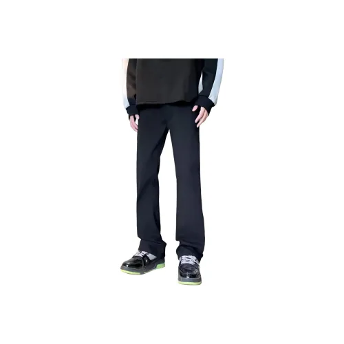 DIBINSAI STUDIO Черные Унисекс Джинсы